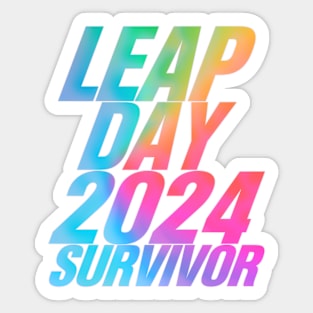 LEAP DAY 2024 SURVIVOR Sticker